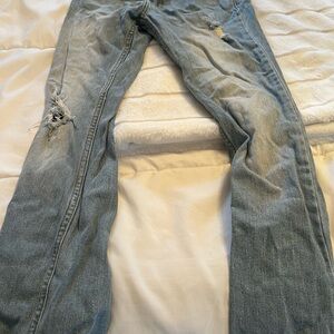 RSQ Light Blue boys 16 super skinny Tokyo distressed jeans